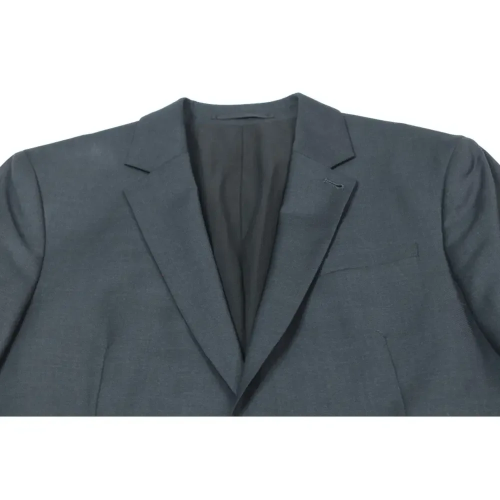 ALLSAINTS Karlsen Blazer Mens 36S Gray Two-Button 100% Wool Slim Fit